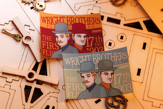 Wright Brothers Playing Cards - Die-Cut Sticker Set