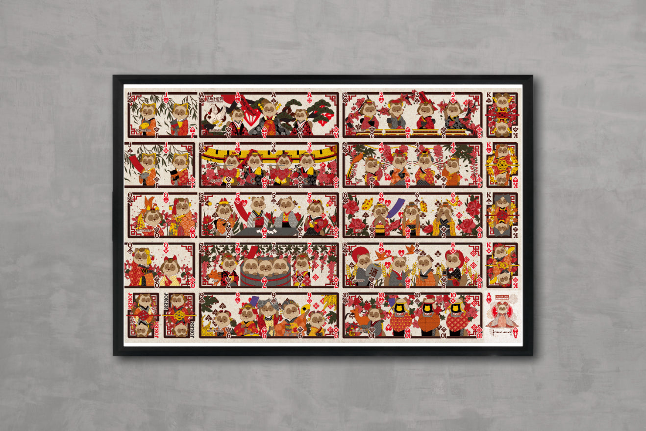 Hanafuda Edition Uncut Sheet