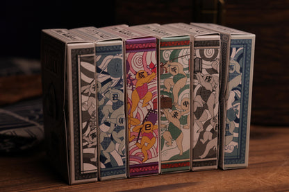 Urashima Tarou Playing Card Tuck Boxes make a Panoramic Mural