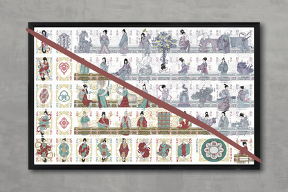 Strange Tales from a Chinese Studio Playing Cards - Uncut Sheet
