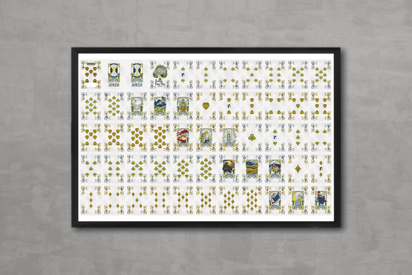 Andersen's Fairy Tales Playing Cards - Uncut Sheet