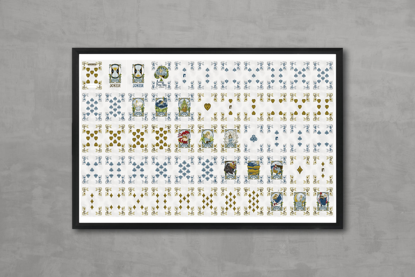 Andersen's Fairy Tales Playing Cards - Uncut Sheet