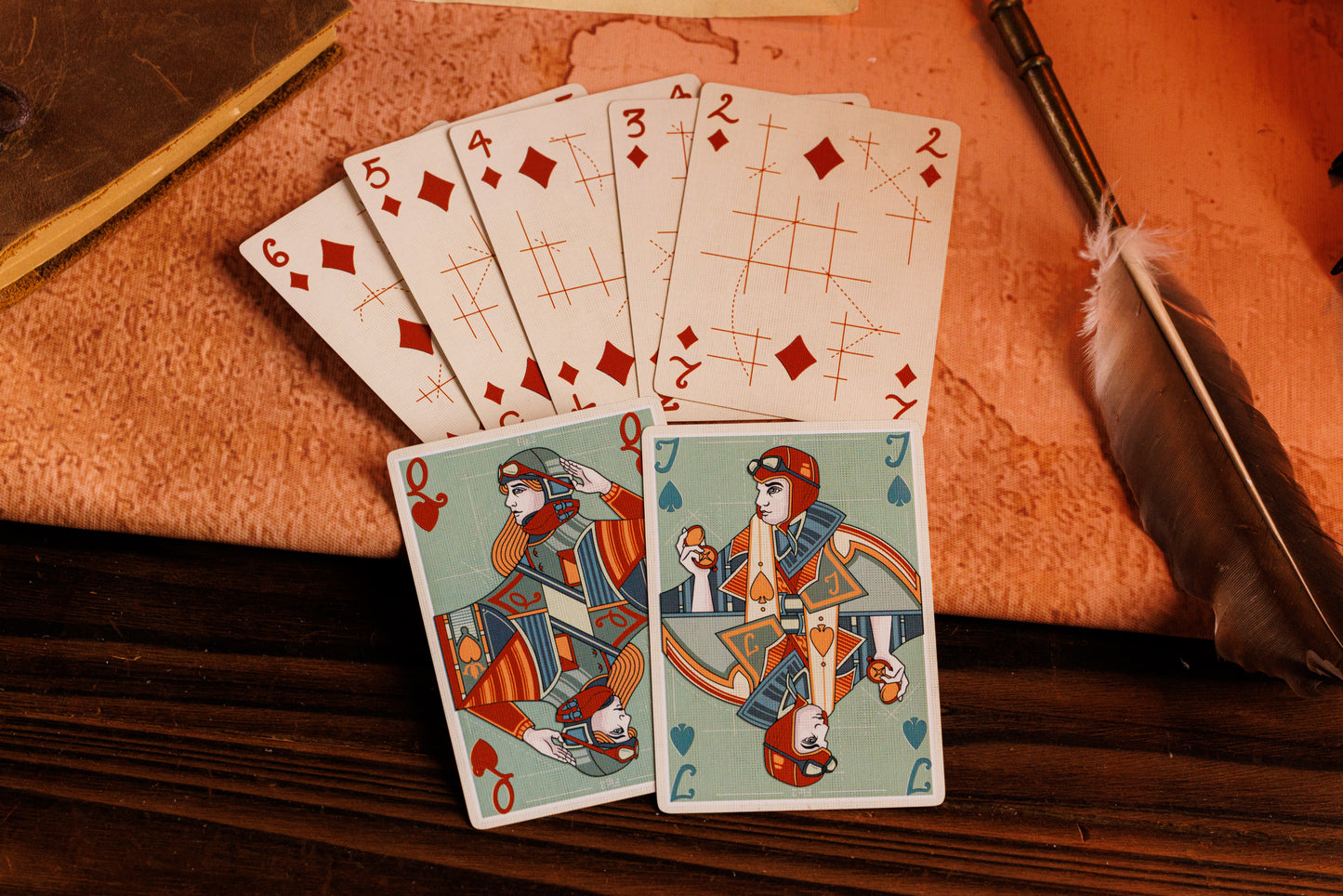 Wright Brothers Playing Cards - HALF-BRICK SET