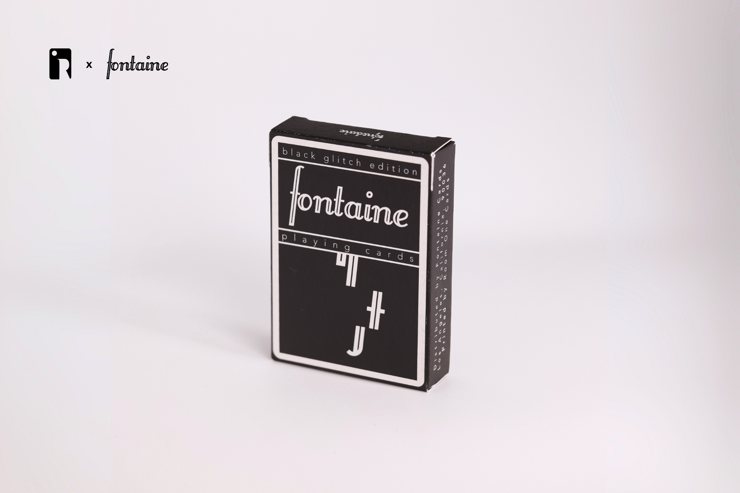 Black Glitch Playing Cards - Room One X Fontaine ACC 2025