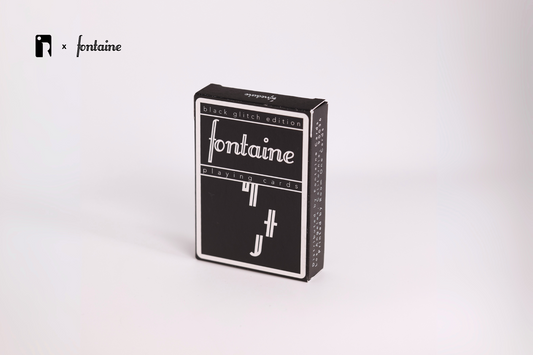 Black Glitch Playing Cards - Room One X Fontaine ACC 2025
