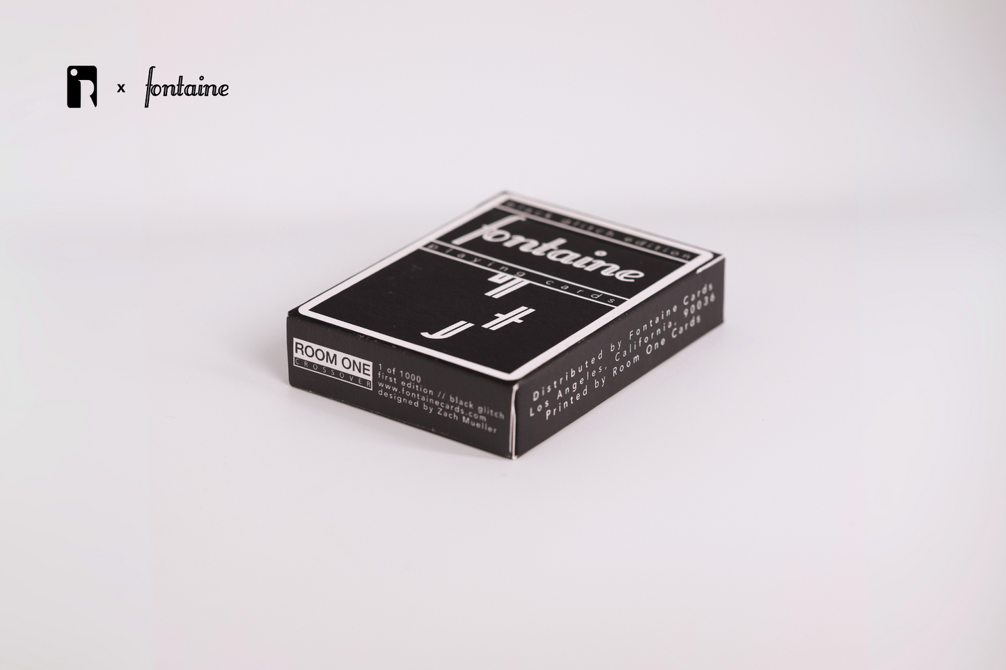 Black Glitch Playing Cards - Room One X Fontaine ACC 2025