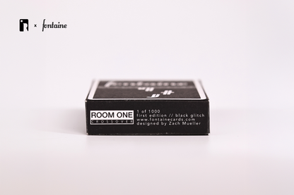 Black Glitch Playing Cards - Room One X Fontaine ACC 2025