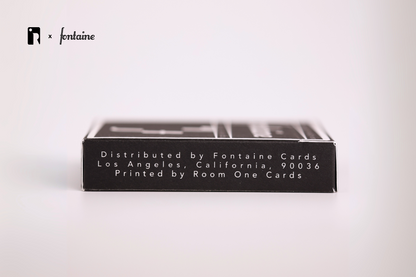 Black Glitch Playing Cards - Room One X Fontaine ACC 2025