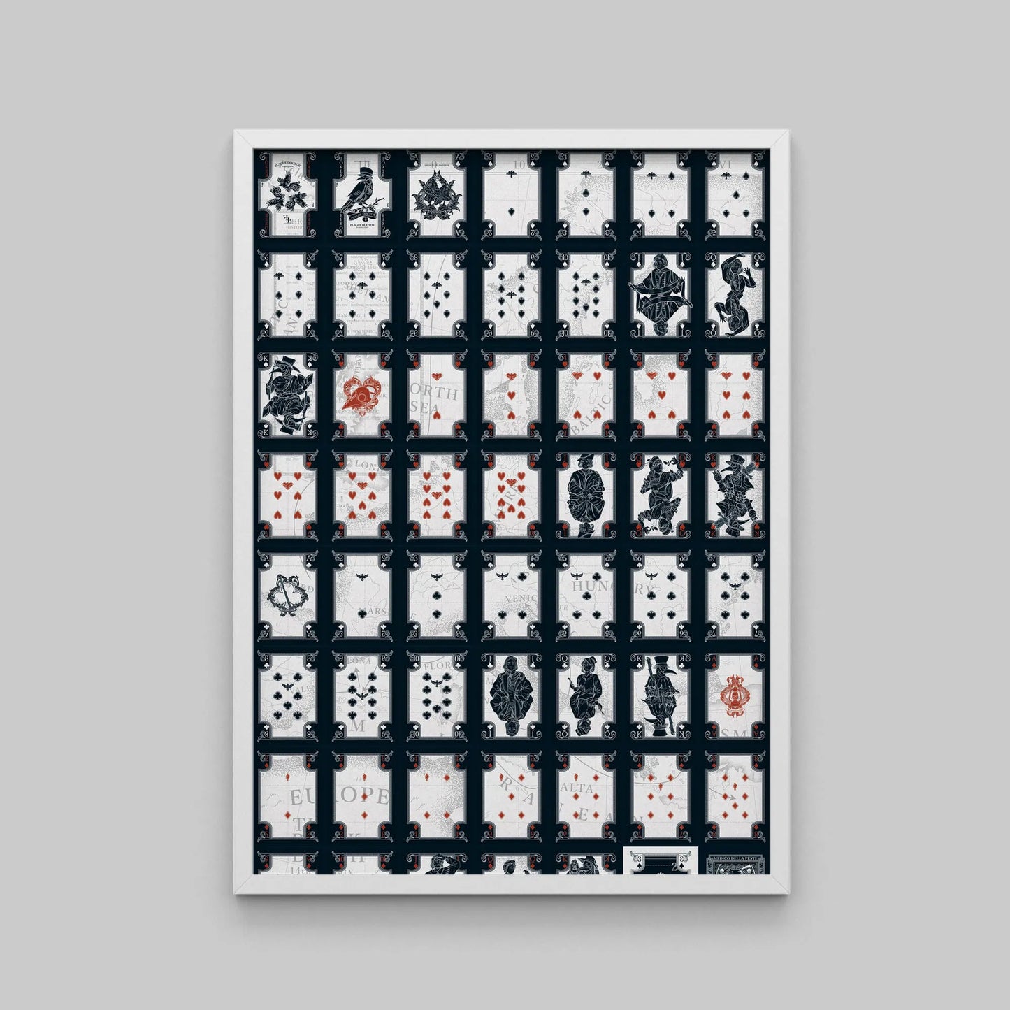 PLAGUE DOCTOR PLAYING CARDS | Uncut Sheet MASK EDITION